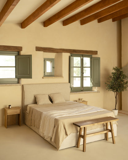 Cama con Canapé y Cabecero desenfundable de Lino Besalú