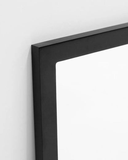 Espejo de pared tipo ventana elaborado con madera 90x90 cm
