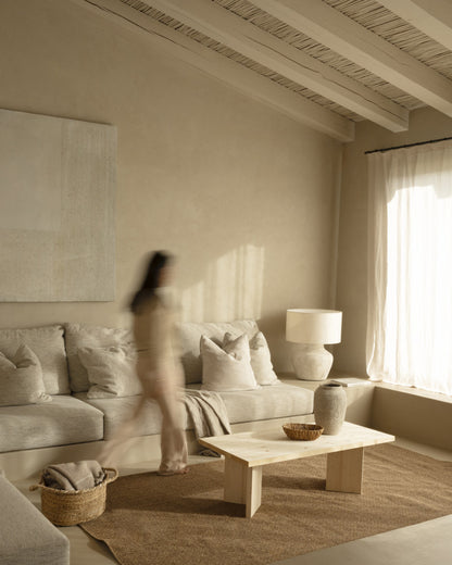 MESA DE CENTRO RECTANGULAR DE MADERA MACIZA 120X50CM EN VARIOS COLORES