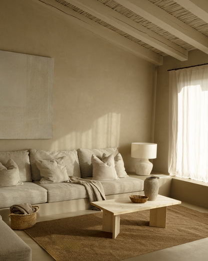 MESA DE CENTRO RECTANGULAR DE MADERA MACIZA 120X50CM EN VARIOS COLORES