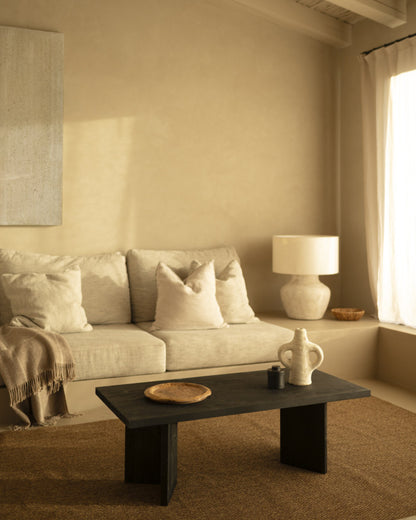 MESA DE CENTRO RECTANGULAR DE MADERA MACIZA 120X50CM EN VARIOS COLORES