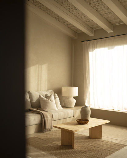 MESA DE CENTRO RECTANGULAR DE MADERA MACIZA 120X50CM EN VARIOS COLORES