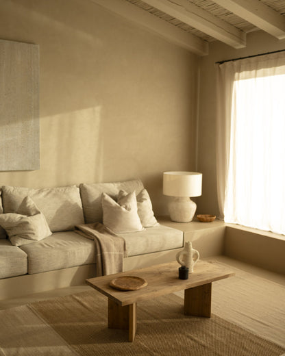 MESA DE CENTRO RECTANGULAR DE MADERA MACIZA 120X50CM EN VARIOS COLORES