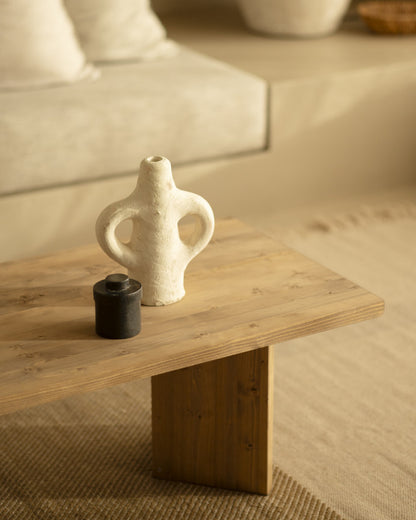 MESA DE CENTRO RECTANGULAR DE MADERA MACIZA 120X50CM EN VARIOS COLORES