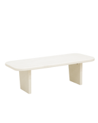 Mesa de Centro de microcemento blanco roto 95cm