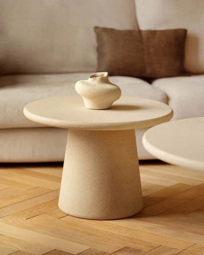 Mesa de Centro de Microcemento redonda
