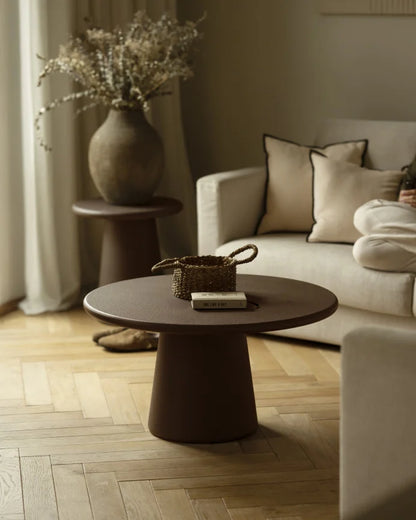 Mesa de Centro de Microcemento redonda