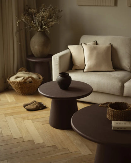 Mesa de Centro de Microcemento redonda