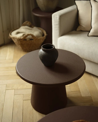 Mesa de Centro de Microcemento redonda