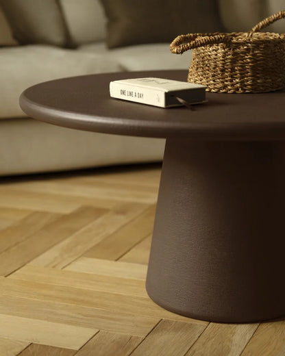 Mesa de Centro de Microcemento redonda