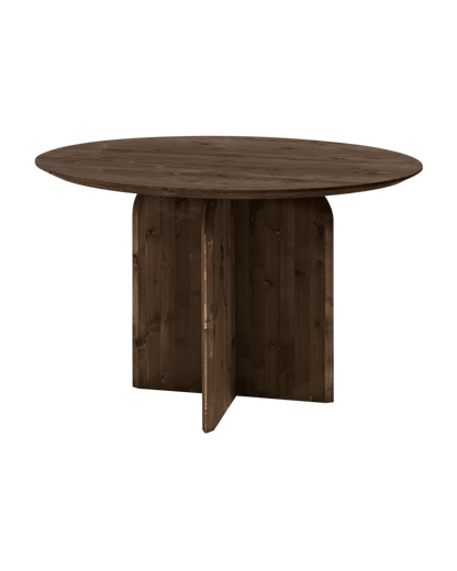 Mesa de comedor redonda de madera maciza varios colores 110cm