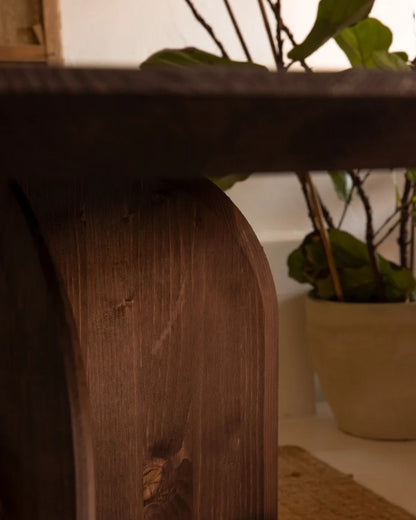 Mesa de comedor redonda de madera maciza varios colores 110cm