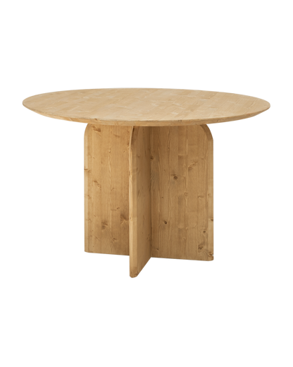 Mesa de comedor redonda de madera maciza varios colores 110cm
