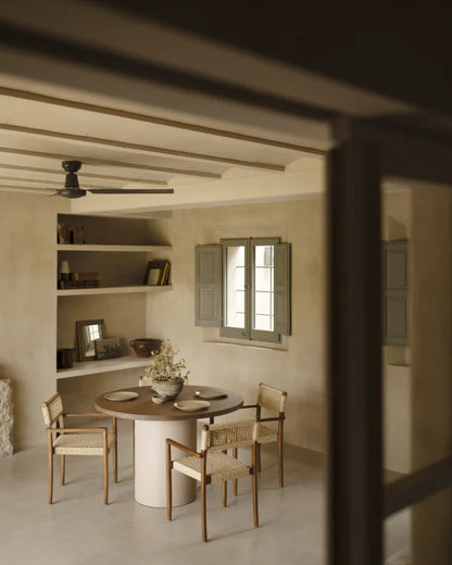 Mesa de comedor redonda de Microcemento en varios colores y medidas