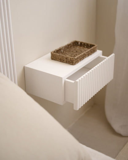 Mesita de noche Palamós de madera natural en varios colores