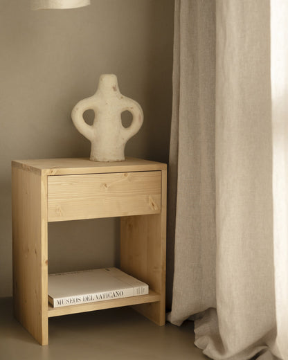 Pack de 2 Mesitas de Noche de Madera Natural Roses en Varios Colores y Medidas