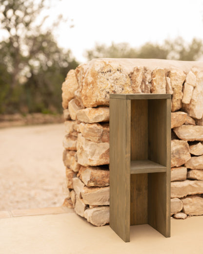 Mesita de Noche Cadaqués de Madera Natural en varios colores 60x20cm