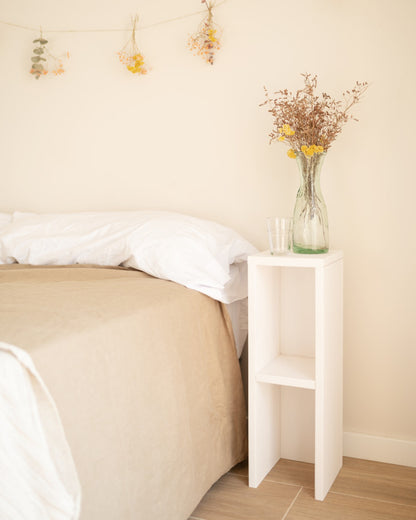 Mesita de Noche Cadaqués de Madera Natural en varios colores 60x20cm