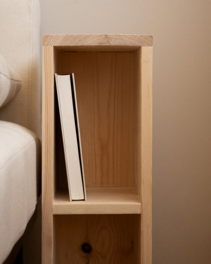 Mesita de Noche Cadaqués de Madera Natural en varios colores 60x20cm