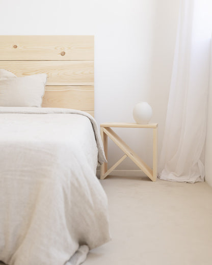 Pack de 2 Mesitas de Noche de Madera Natural Maciza Tossa en varios colores y medidas