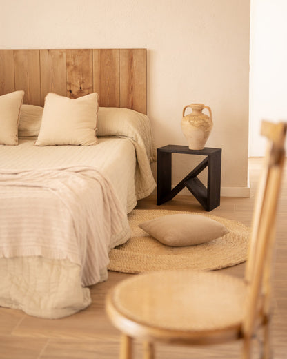 Pack de 2 Mesitas de Noche de Madera Natural Maciza Tossa en varios colores y medidas