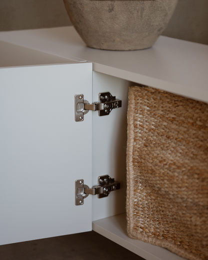 Mueble TV lacado en color arena 160x40cm