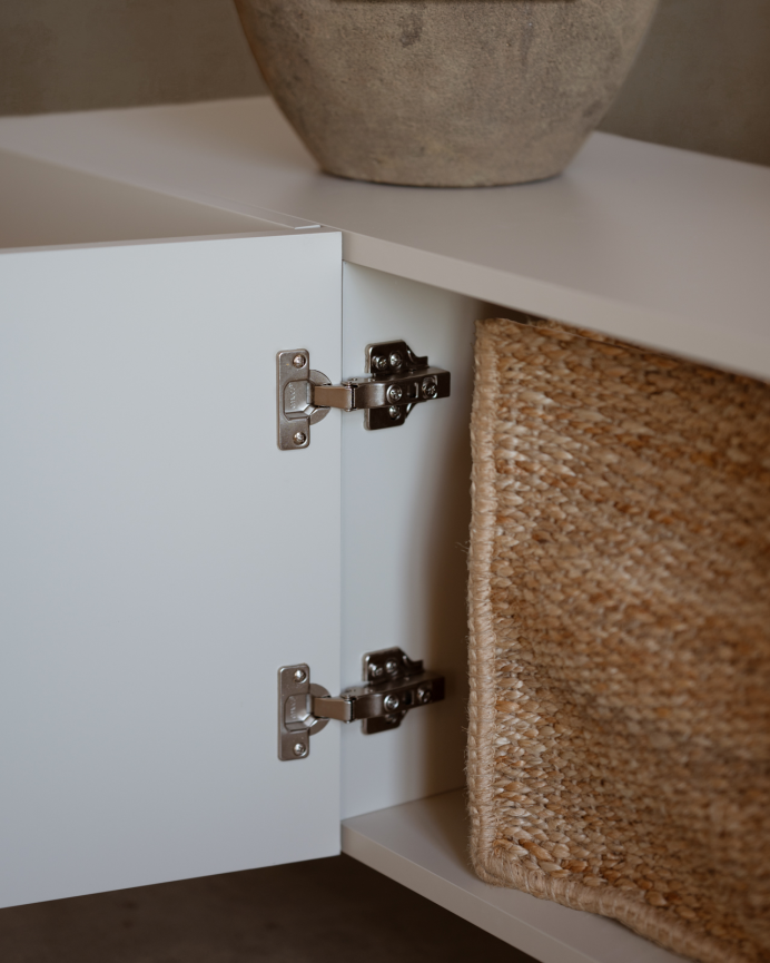 Mueble TV lacado en color arena 160x40cm