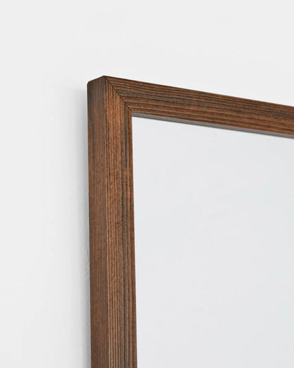 Set de 3 espejos de pared rectangulares de madera de 90x30cm