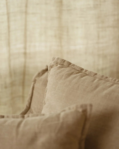 Sillón de algodón y lino Castell, desenfundable de 98x90cm