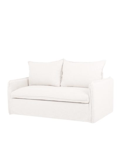 Sofá Cama Castell, Desenfundable con sistema italiano de lino y algodón 185x95cm