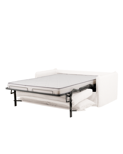 Sofá Cama Castell, Desenfundable con sistema italiano de lino y algodón 185x95cm