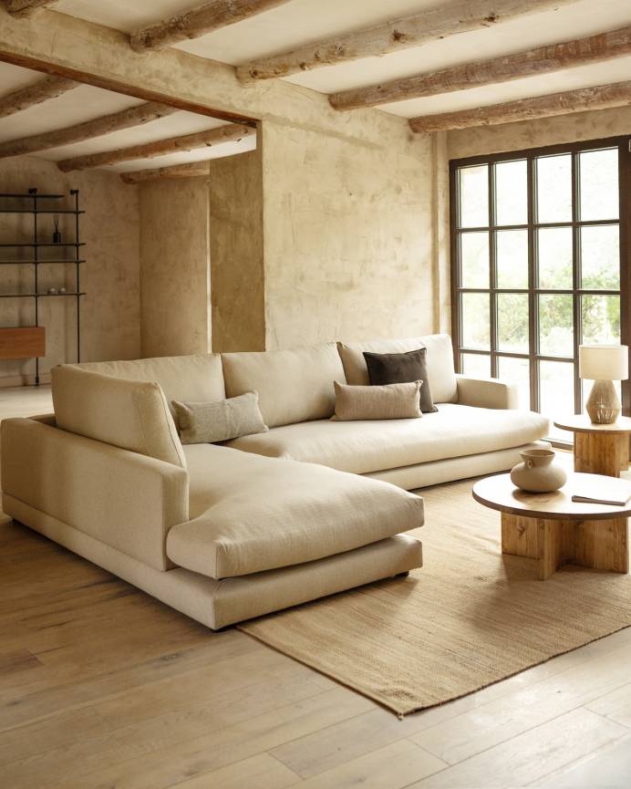 Sofá Grande con Chaiselongue a la izquierda en varios colores y medidas Soft