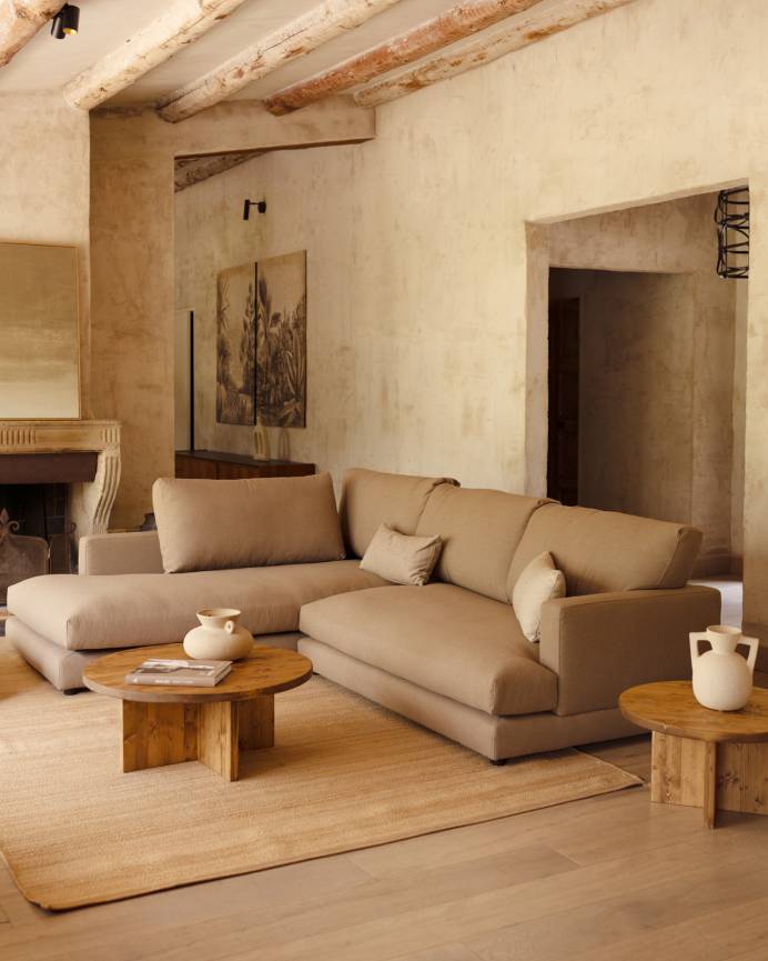 Sofá Grande con Chaiselongue a la izquierda en varios colores y medidas Soft