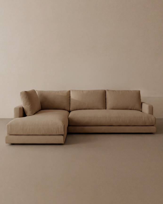 Sofá Grande con Chaiselongue a la izquierda en varios colores y medidas Soft