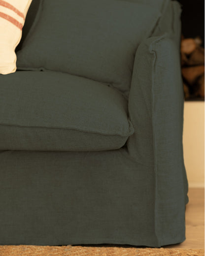 Sofá Castell de algodón y lino desenfundable 2 - 4 plazas