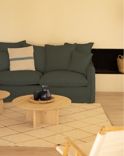 Sofá Castell de algodón y lino desenfundable 2 - 4 plazas