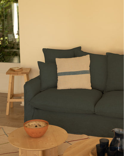 Sofá Castell de algodón y lino desenfundable 2 - 4 plazas