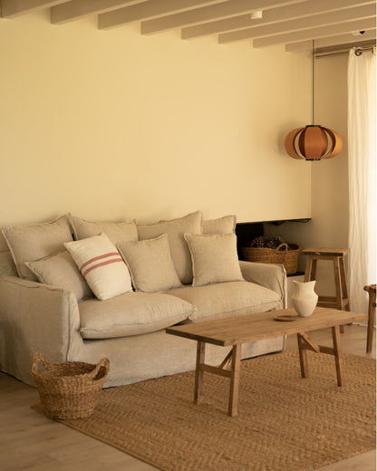 Sofá Castell de algodón y lino desenfundable 2 - 4 plazas