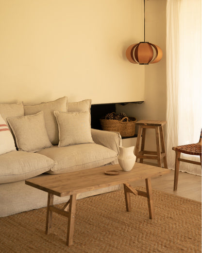 Sofá Castell de algodón y lino desenfundable 2 - 4 plazas