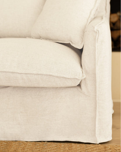 Sofá Castell de algodón y lino desenfundable 2 - 4 plazas