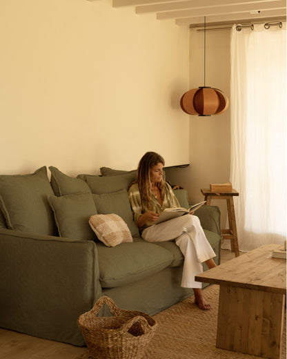 Sofá Castell de algodón y lino desenfundable 2 - 4 plazas