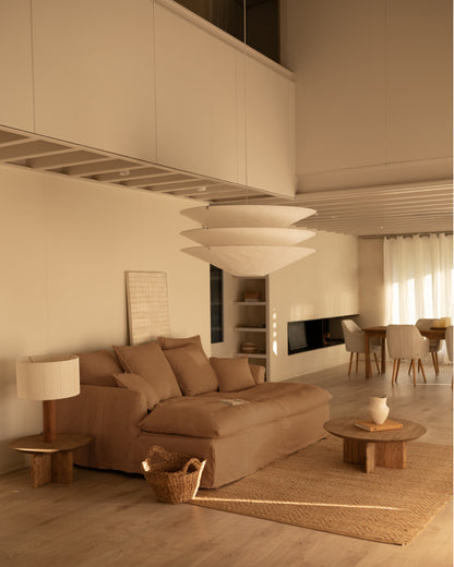 Sofá Castell fondo largo de algodón y lino desenfundable 2-3 plazas