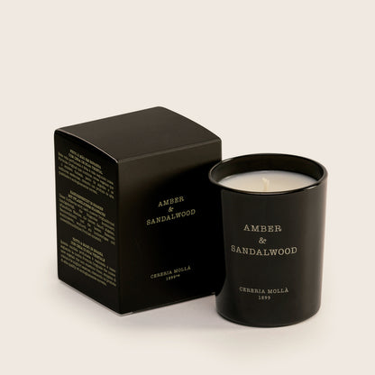 Mini Vela Amber & Sandalwood Cereria Mollá 70 grs