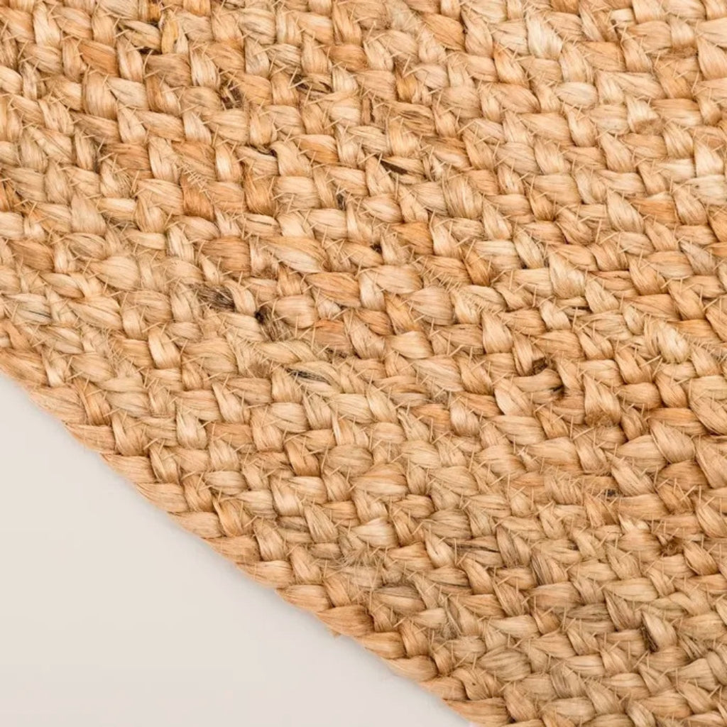 Alfombra Redonda de Yute 100% Natural , 100 cms.