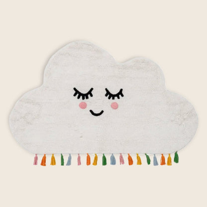 Alfombra lavadora, Infantil 100% Algodón  (150x90cm) Cloud
