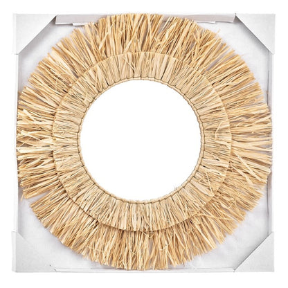 Espejo Ran con marco de Rattan 57cm de diámetro
