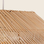 Lámpara de Techo de Bambú Natural 70x70x54 cm