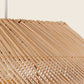 Lámpara de Techo de Bambú Natural 70x70x54 cm