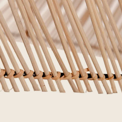 Lámpara de Techo de Bambú Natural 70x70x54 cm