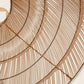 Lámpara de Techo de Bambú Natural 70x70x54 cm